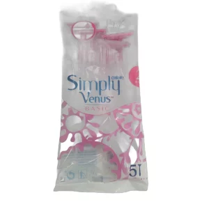 Gillette disposable razor women 5 pcs Simply Venus 2 Basic