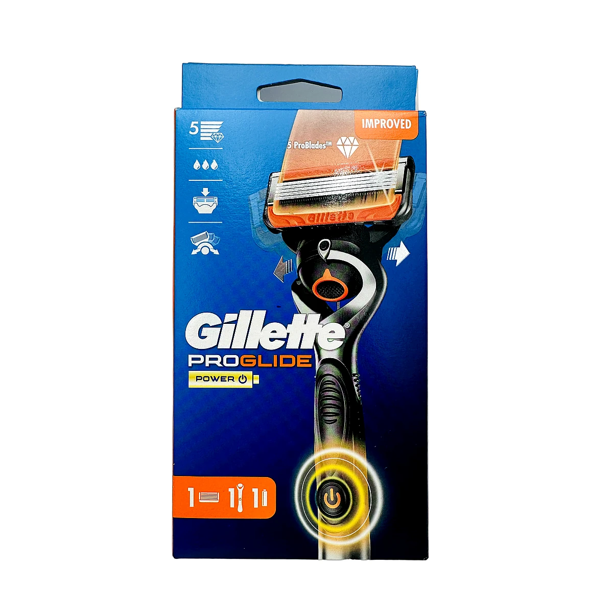 Gillette razor+razor head+battery Fusion Proglide Flexball Power