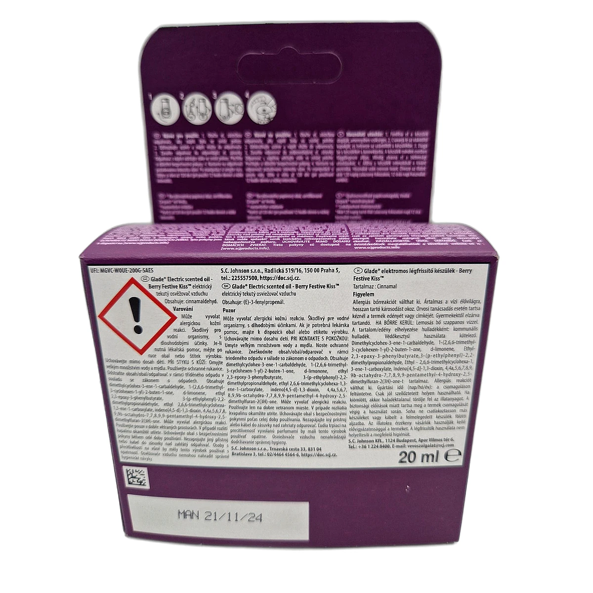 Glade electric system+refill 20 ml Berry Festive Kiss - Slika 2