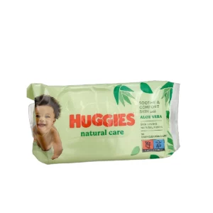 Huggies wipes refill 56 pcs Natural Care with Aloe Vera