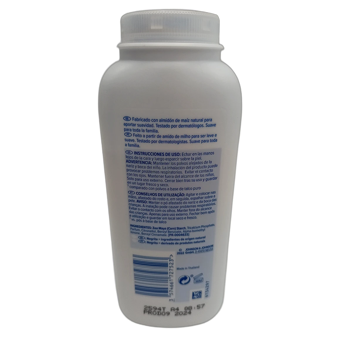 Johnson's Baby powder 200 g Natural - Slika 2