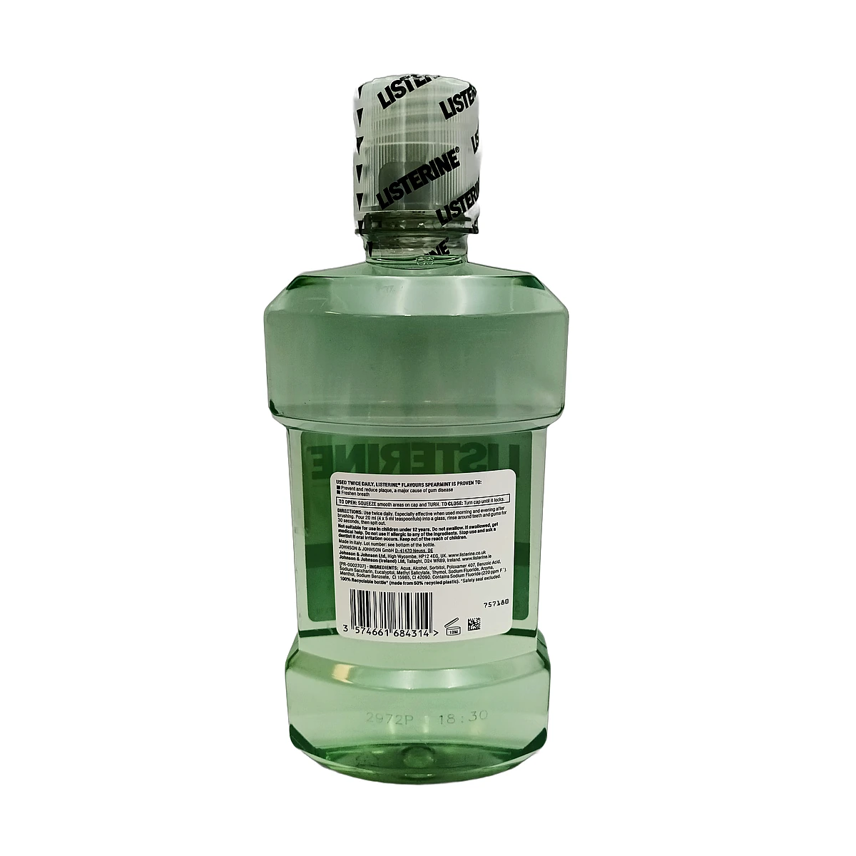 Listerine mouth wash 500 ml Spearmint - Slika 2