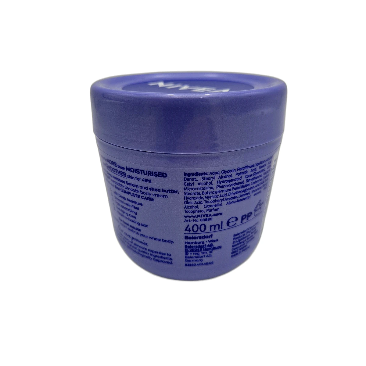 Nivea body cream in jar 400 ml Irresistibly Smooth - Slika 2