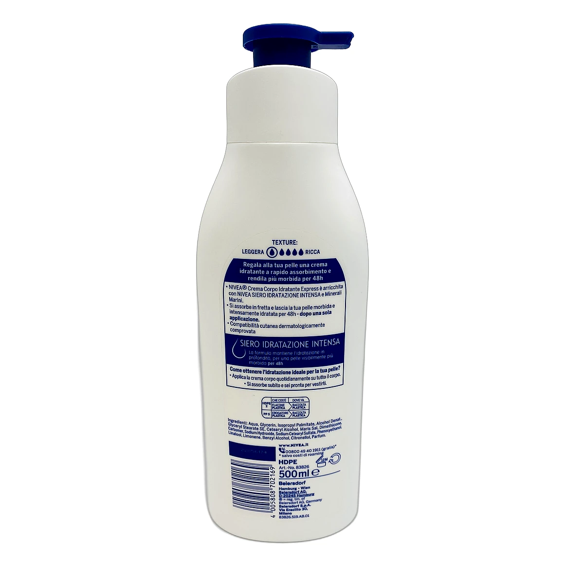Nivea body lotion pump 500 ml Hidration Express - Slika 2