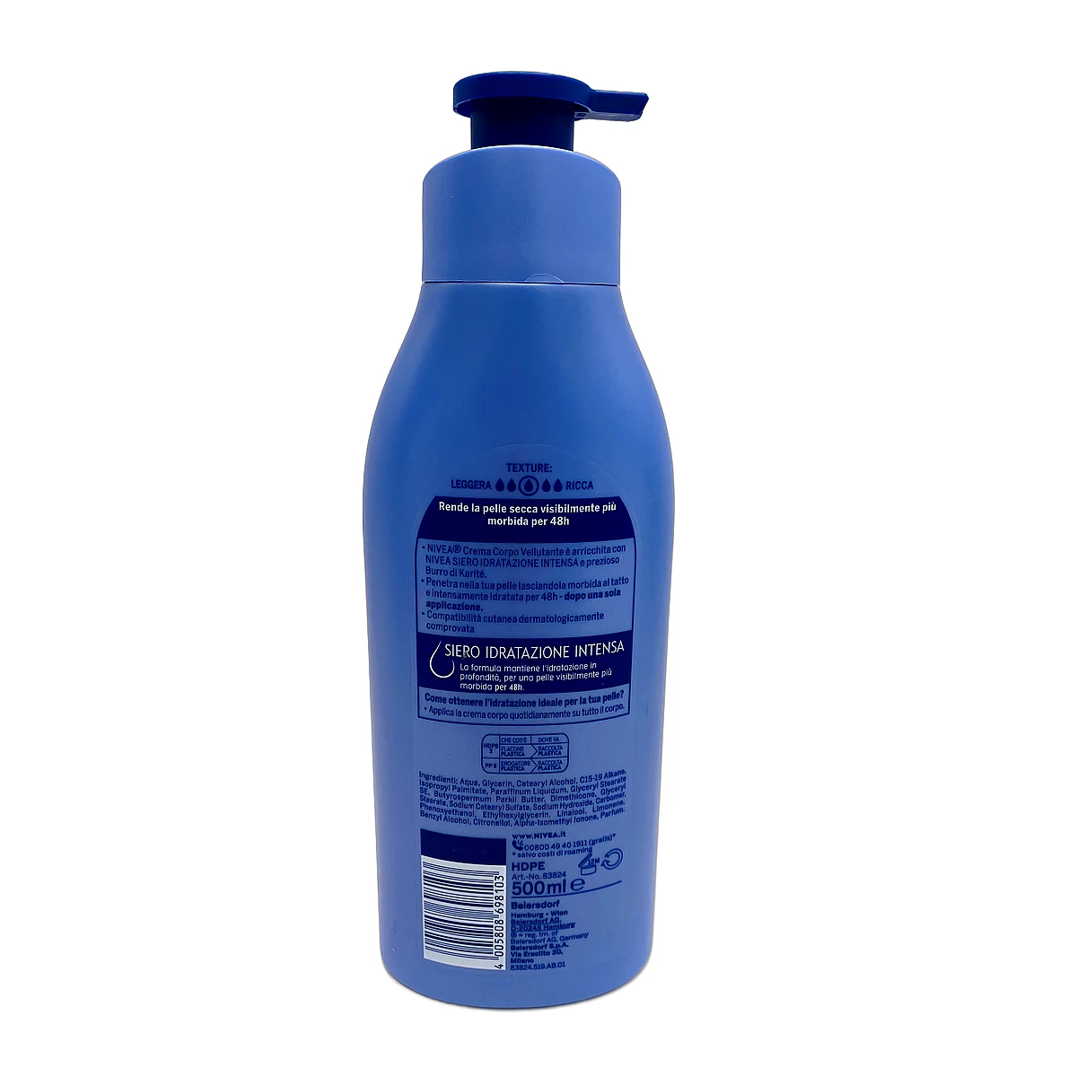 Nivea body lotion pump 500 ml Vellutante - Slika 2