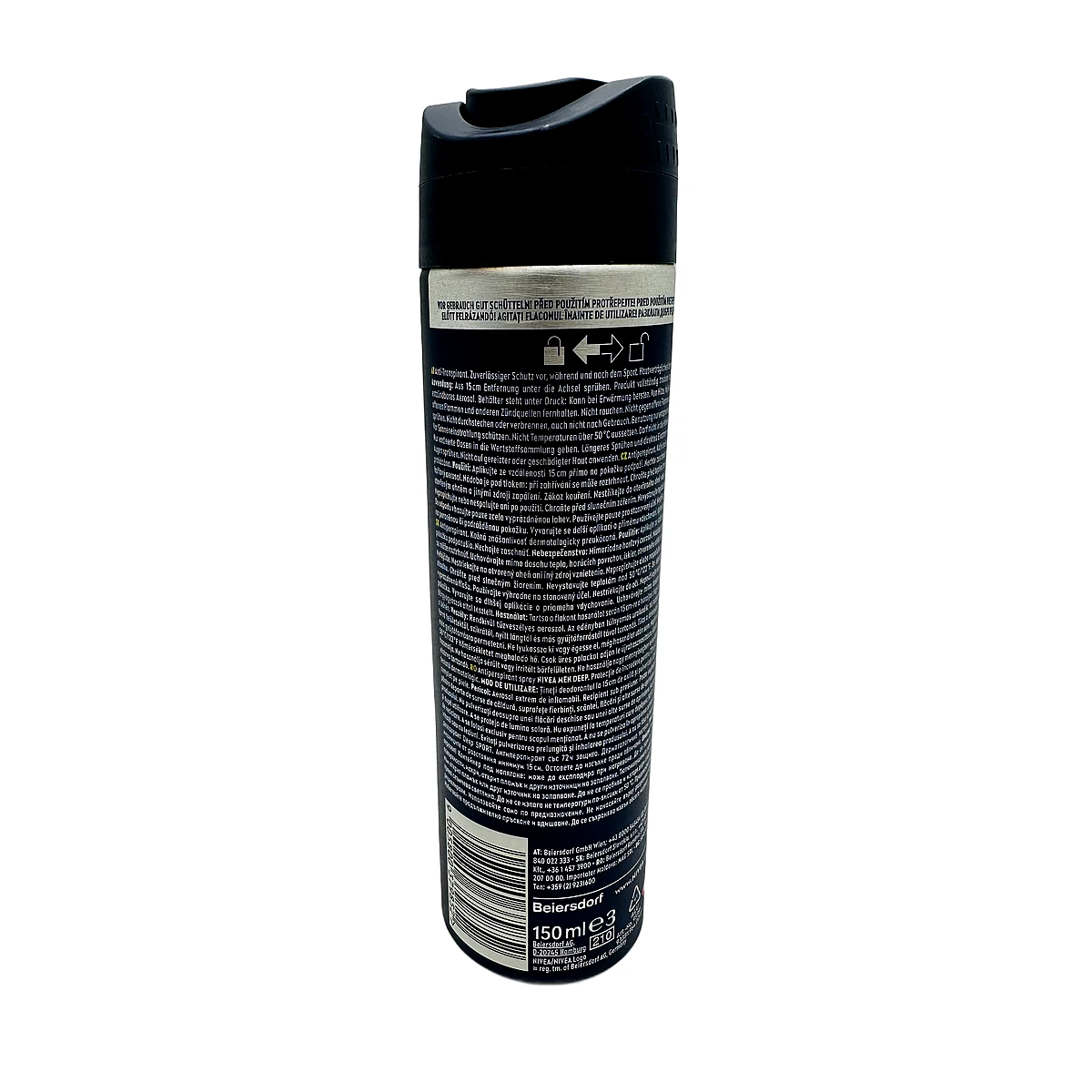 Nivea deo men 150 ml Deep Black Carbon Sport - Slika 2
