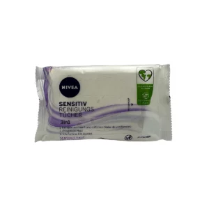 Nivea face cleanser wipes 25 pcs 3in1 Sensitive