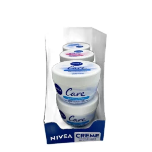 Nivea mix carton 6 pcs cream in jar 200 ml Care 3pcs Intensive+3pcs Sensitive