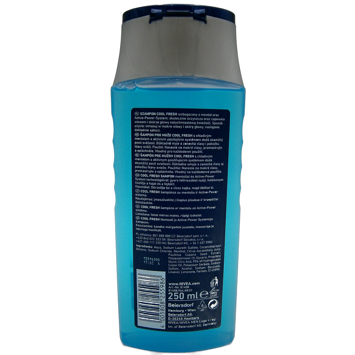Nivea shampoo man 250 ml Cool - Slika 2