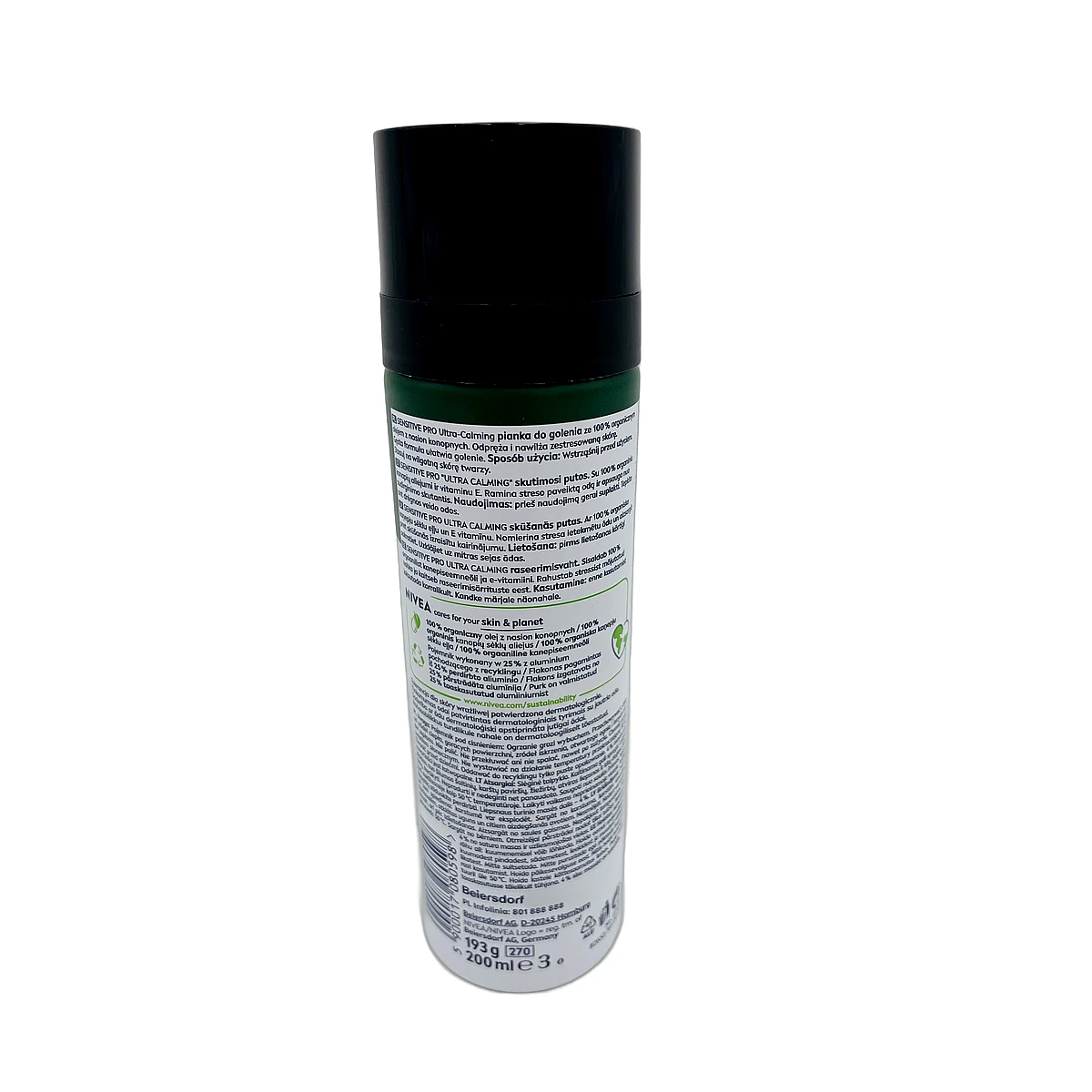 Nivea shaving foam 200 ml Sensitive PRO Ultra Calming - Slika 2