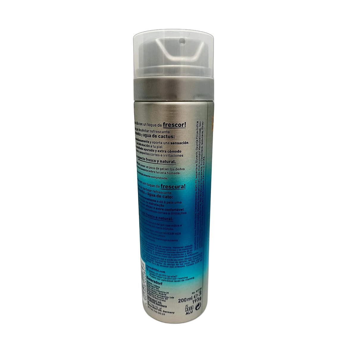 Nivea shaving gel men 200 ml Fresh Kick - Slika 2