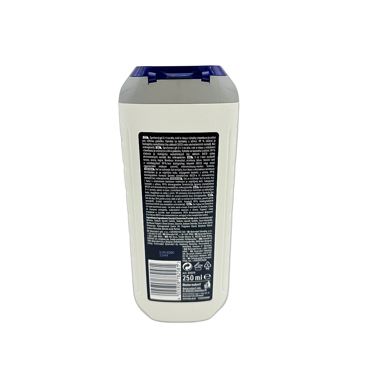 Nivea shower gel men 250 ml Sensitive - Slika 2