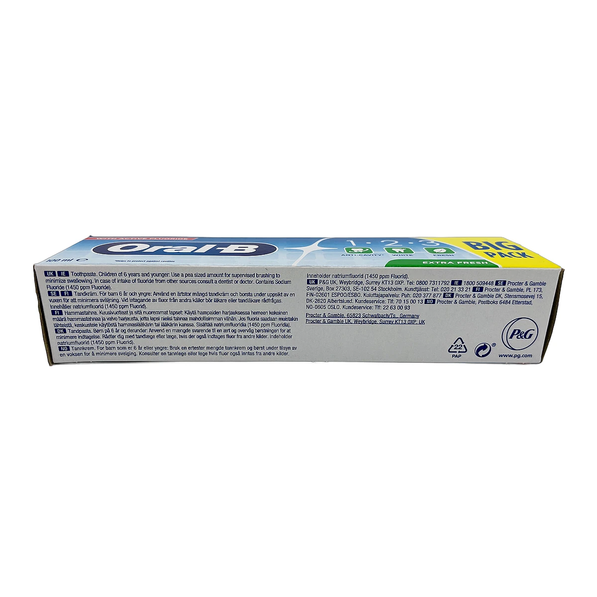 Oral-B toothpaste 100 ml 1.2.3. Extra Fresh - Slika 2