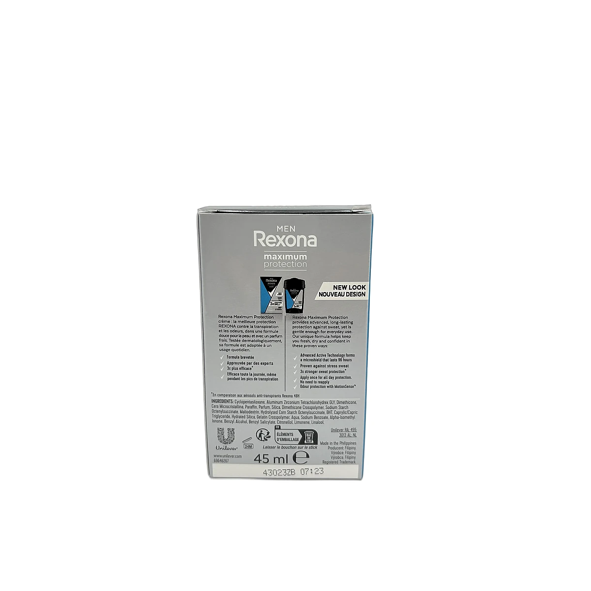 Rexona stick men box 45 ml Maximum Protection Clean Scent - Slika 2