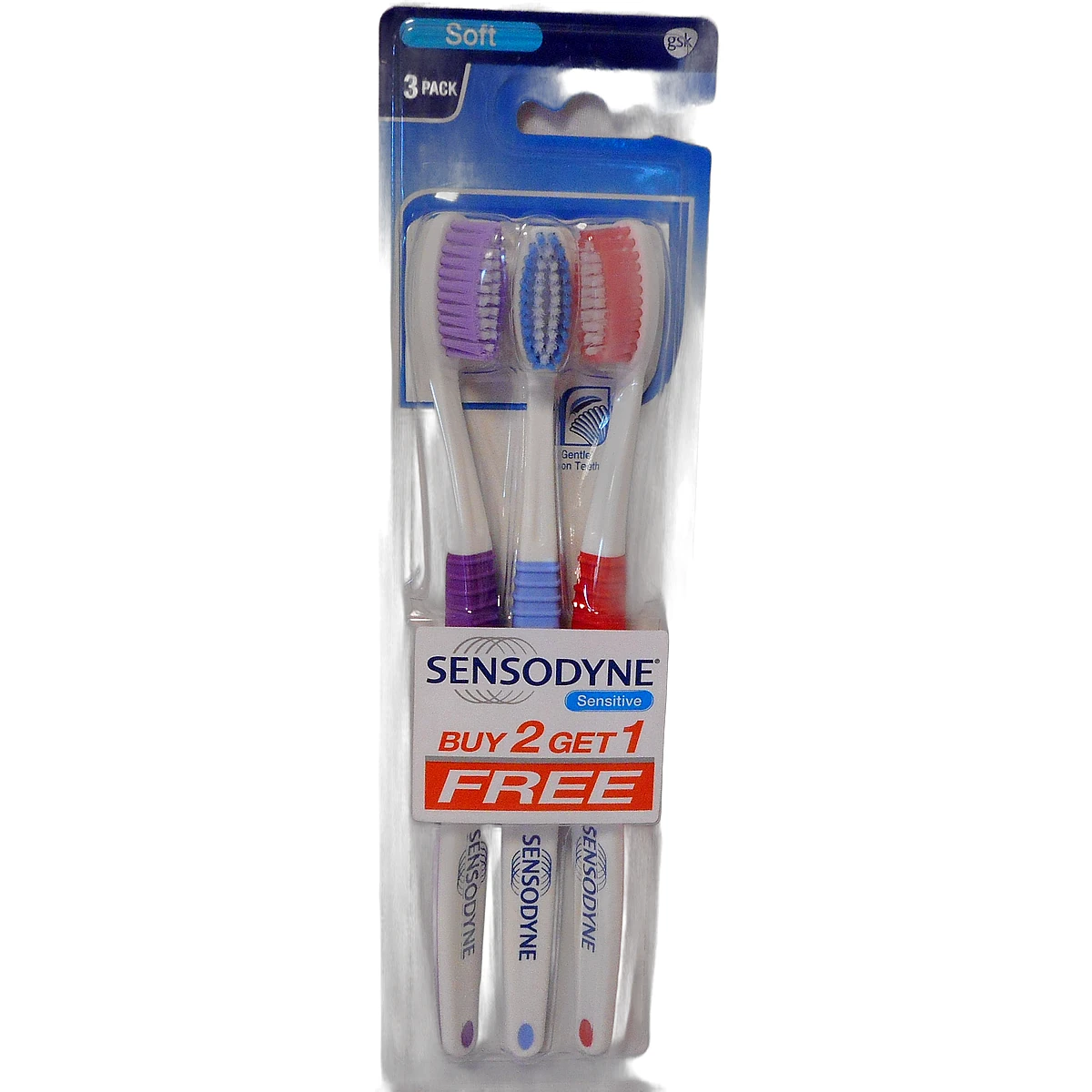 Sensodyne toothbrush Trio Pack Sensitive Soft