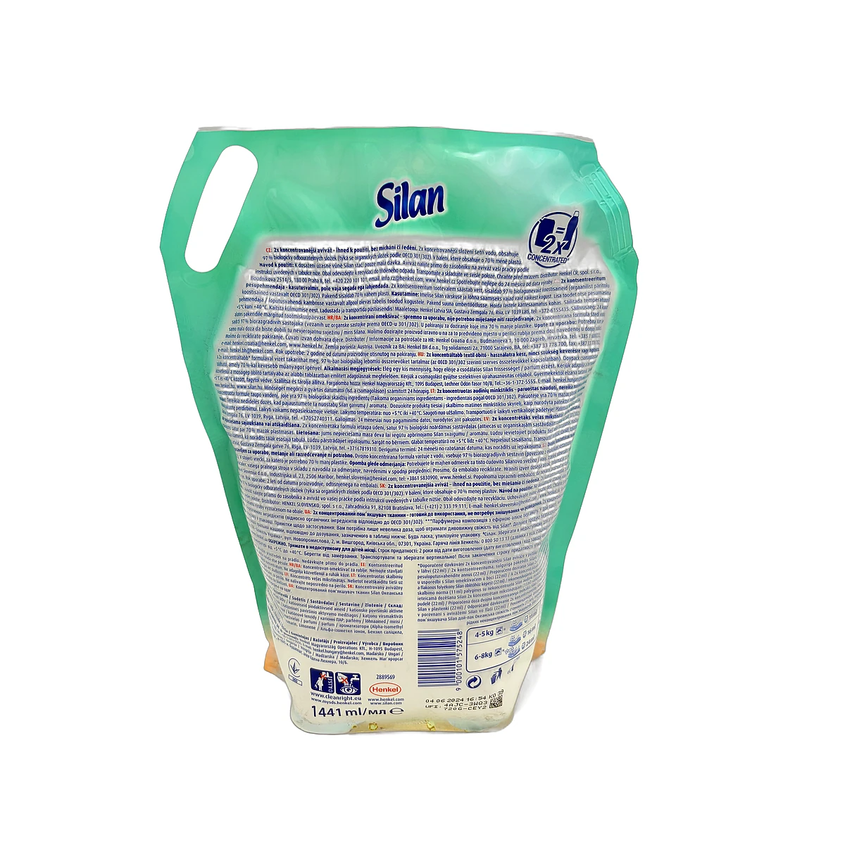 Silan softener concentrate refill 131 sc 1,441 l Fresh Ocean - Slika 2