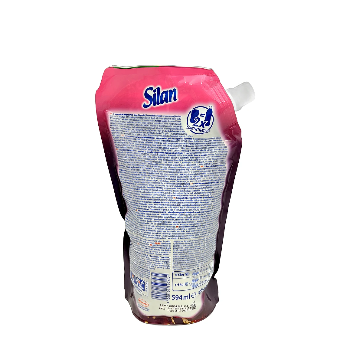 Silan softener concentrate refill 54 sc 594 ml Magic Magnolia - Slika 2