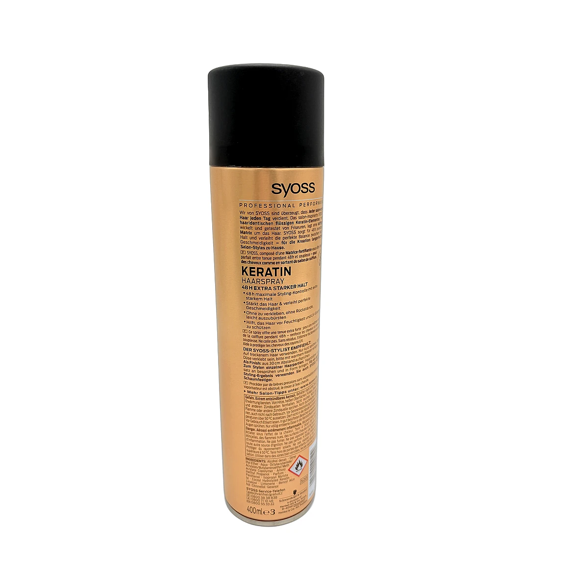 Syoss hair spray 400 ml Keratin 4 - Slika 2