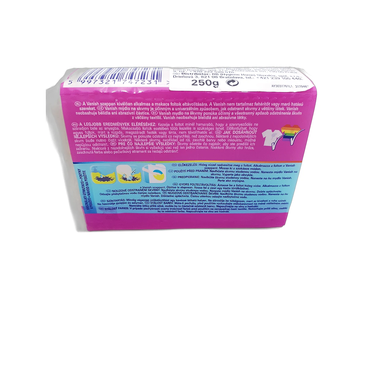 Vanish stain remover soap 250 g Pink - Slika 2