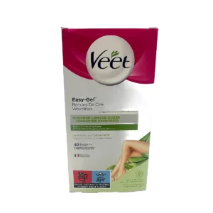 Veet cold wax strips 40 pc+ wipes 4pcs Dry skin Aloe Vera
